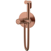 Гигиенический душ Boheme Tech 157-CB со смесителем, медь матовая