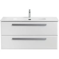 Тумба под раковину Cezares Eco ECO-CER-N-1000-2C-SO-BL 100 см, подвесная, Bianco Lucido