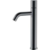 Смеситель для раковины Boheme Stick Diamond 122-SGM графит глянец