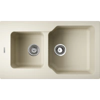 Кухонная мойка Omoikiri Tetogranit Maru 86-2-BE 4993285 86x50 см, ваниль