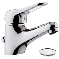 Смеситель для раковины Remer Kiss K10 с донным клапаном, хром