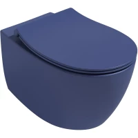 Унитаз подвесной Isvea Sentimenti Neo 10AR02010-2Z безободковый, синий матовый