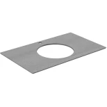 Изображение товара столешница 79,6 см серый матовый для накладных раковин kerama marazzi plaza modern про дабл pl5.dd500600r\80
