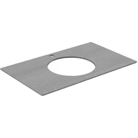 Столешница 79,6 см серый матовый для накладных раковин Kerama Marazzi Plaza Modern Про Дабл PL5.DD500600R\80