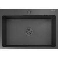 Кухонная мойка GranFest Metal 6545 PVD графит 65x45 см, графит