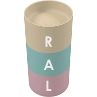 Раковина Whitecross Altar 0737.043043.2XXXXS 43x43 см, напольная, покраска по RAL матовый полностью