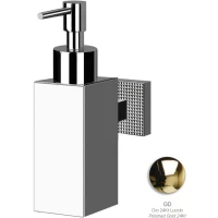 Дозатор для жидкого мыла Cezares Prizma PRIZMA-SOIS-03/24 настенный, золотой