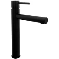 Смеситель для раковины Rea Tess REA-B0229 без донного клапана, черный матовый