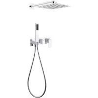 Душевой комплект Grocenberg GB5080CR 300 мм, со смесителем, хром