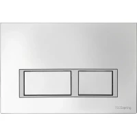 Кнопка смыва Tece TECEspring V 9940201 для инсталляции, хром/матовый хром/хром