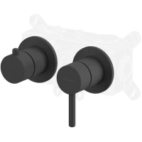 Смеситель для ванны Whitecross Y Y1243BL встраиваемый, черный матовый