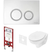Комплект подвесной унитаз Tece TECEbasic + система инсталляции Tece TECEspring R K955101WCB