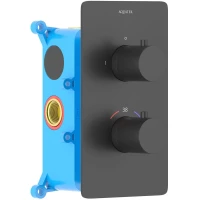 Термостат для ванны Aquatek Европа AQ1392MB встраиваемый, черный матовый