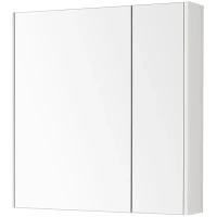 Зеркальный шкаф 80x81 см белый глянец Акватон Беверли 1A237102BV010