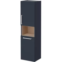 Пенал VitrA Root 68012 подвесной R, с бельевой корзиной, темно-синий матовый