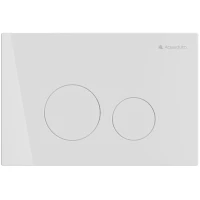 Кнопка смыва Aqueduto Circulo CIR0110 для инсталляции, белый глянец