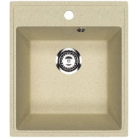 Кухонная мойка Practik PR-M-425-002 42,5x48,5 см, слоновая кость