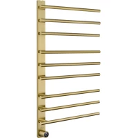 Полотенцесушитель электрический Wonzon & Woghand Nurnberg WW-AL349-BG 904x520, МЭМ левый, золотой матовый