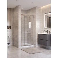 Душевая дверь BelBagno Uno UNO-195-BF-3-90-C-Cr 90 см, профиль хром, стекло прозрачное