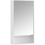 Изображение товара зеркальный шкаф 45x85 см белый матовый l/r акватон сканди 1a252002sd010