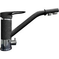 Смеситель для кухни GranFest 2624-1 с подключением к фильтру, графит