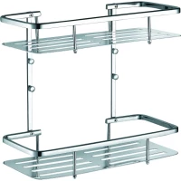 Полка для ванной Azario AZ-835-2 32,2 см, двойная, хром