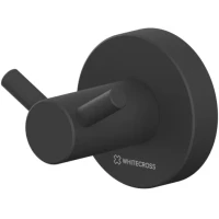Крючок Whitecross Ergo ER2212BL двойной, для ванны, черный матовый