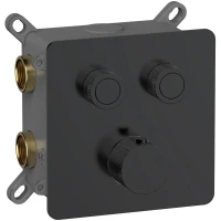 Термостат для ванны AQUAme AQM8811MB встраиваемый, черный матовый