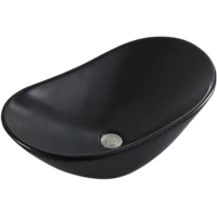 Раковина-чаша CeramaLux 7811AMB 61,5x36 см, накладная, черный матовый