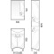 Тумба белый глянец 48 см Corozo Лидер SD-00000318 - 4