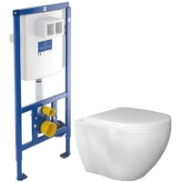 Комплект подвесной унитаз Bien Dune DNKA052N1VP0W3000 + система инсталляции Villeroy & Boch 92246100