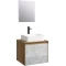 Комплект мебели дуб балтийский/бетон светлый 61 см Aqwella 5 Stars Mobi MOB0106DB + MOB0706BS + 4640021064269 + SM0206 - 1