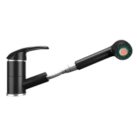 Смеситель для кухни Ulgran ультра-черный U-002-344