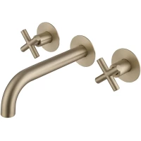 Смеситель для раковины Abber Wasser Kreis AF81121G встраиваемый, золотой матовый