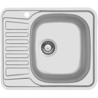 Кухонная мойка матовая сталь Ukinox Комфорт COM580.480 -GT6K 1R