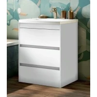 Тумба под раковину Art&Max Family FAMILY-580-3C-PIA-BL 57,6 см, напольная, белый глянец