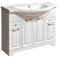 Тумба с раковиной белая ольха 100,5 см Stella Polar Кармела SETSP-00000176/1WH110255