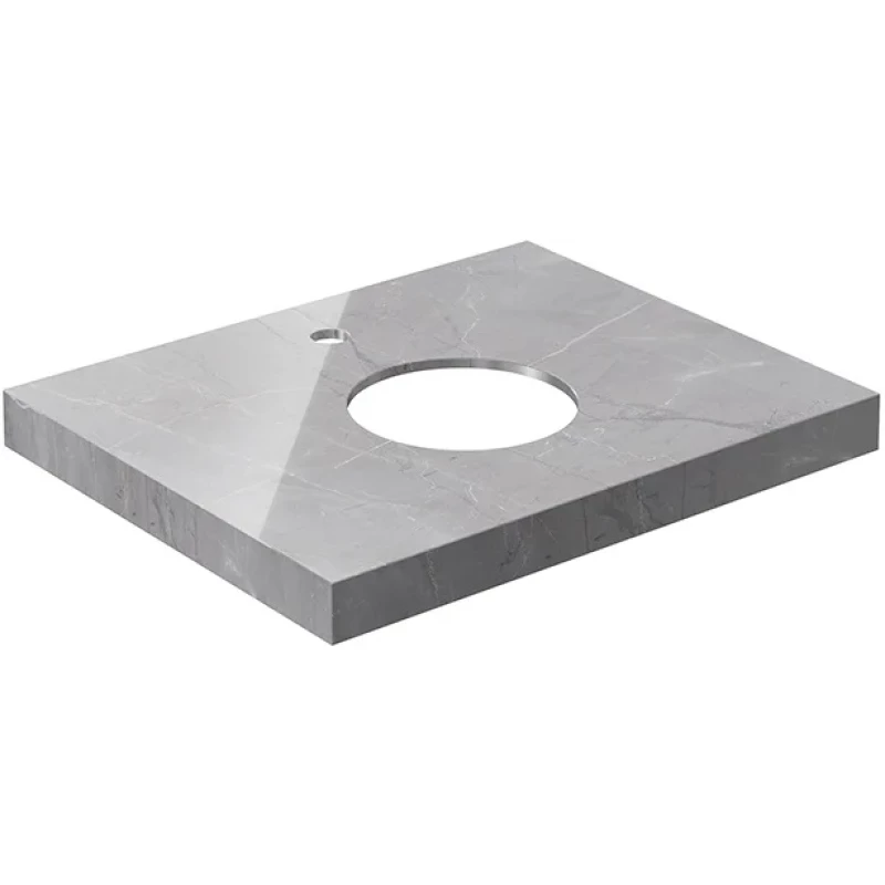 Столешница 60 см серый глянец для накладных раковин Kerama Marazzi Canaletto Риальто CN60.SG560722R