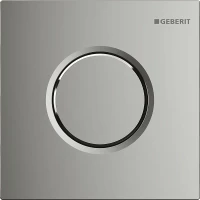 Система пневматического управления смывом писсуара, смывная клавиша типа 01 Geberit глянцевый хром 116.011.21.5