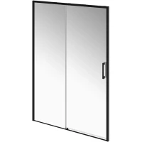 Душевая дверь Kerama Marazzi Lindo LN.140.SD.BLK.M 140 см, профиль черный матовый, стекло прозрачное