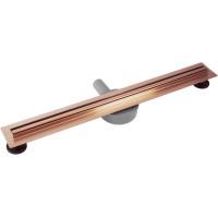 Душевой трап (лоток) Rea Neox Slim Pro REA-G4806 70 см, с решеткой, щелевой, медь матовая