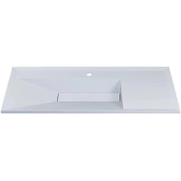 Раковина Uperwood Lotus 35480000001 100x50 см L, накладная, белый матовый