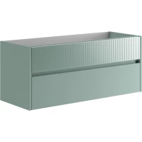 Тумба под раковину Onsen Niwa Thyme Green 71-BP-120-M60-V60 119,5 см, подвесная, тимьян зеленый