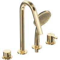 Смеситель на борт ванны Cezares Leaf LEAF-BVDM4-SR