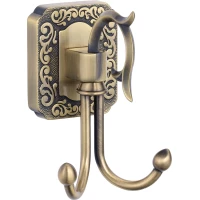 Крючок Savol 64 S-006454 двойной, для ванны, бронза