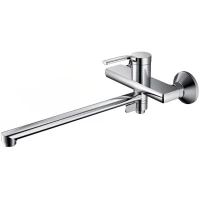 Смеситель для ванны Belz B22612 универсальный, с душевым гарнитуром, хром