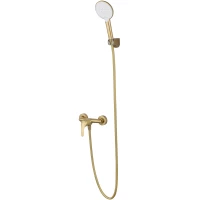 Смеситель для душа Wonzon & Woghand WW-4540-BG с душевым гарнитуром, золотой матовый