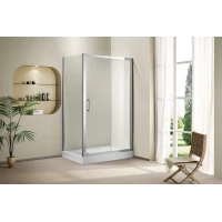 Душевой уголок Cezares Porta 160x90 см текстурное стекло PORTA-D-AH-11-160/90-P-Cr