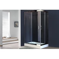 Душевой уголок с поддоном Royal Bath RB8120HP-T-CH-L 120x80 см L, профиль хром, стекло прозрачное