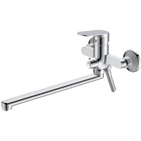 Смеситель для ванны Voda Shore SHR31 универсальный, с душевым гарнитуром, хром